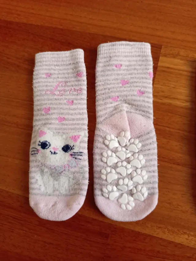 Calzini antiscivolo bimba con gattini e cerbiatti