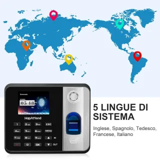 Lettore Presenze HapAttend con Impronta Digitale e