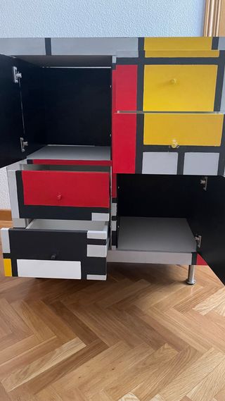 Estantería Ikea Kallax 77x77 customizada