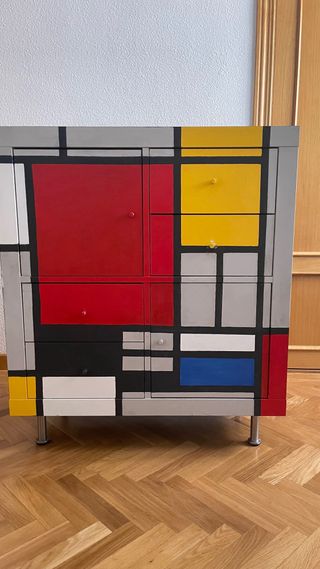 Estantería Ikea Kallax 77x77 customizada