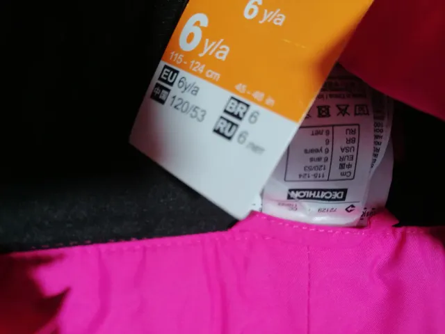 Peto de esquí niñ@ rosa Decathlon