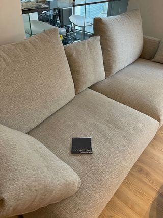 Sofá modular VERNON diseño beige/gris