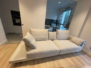 Sofá modular VERNON diseño beige/gris