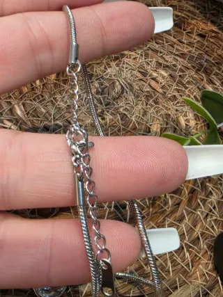 Collar tendencia Corazón Acero Dorado y Plateado