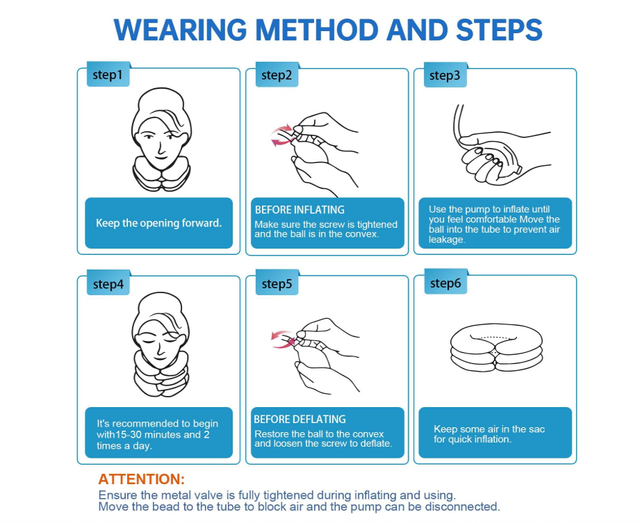 Cuscino Gonfiabile per Cervicale