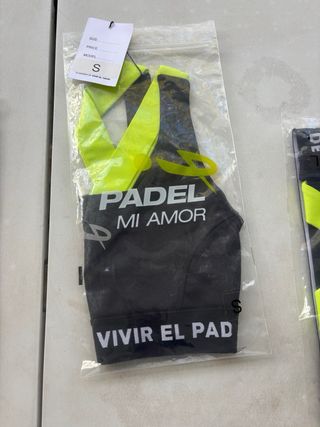 Sujetador deportivo S negro/amarillo