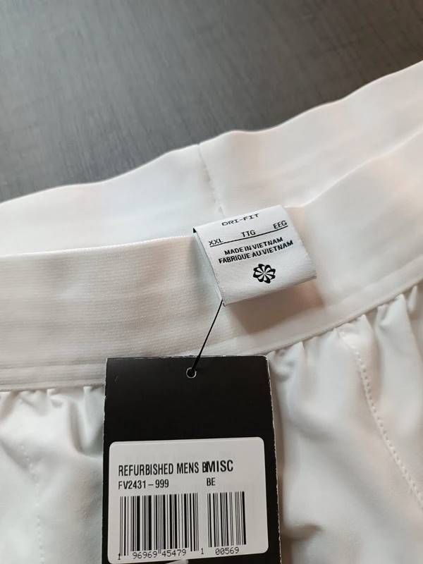 Pantaloncini Tennis Nike Court XXL Bianchi