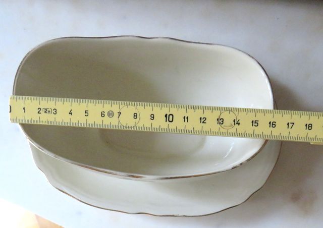 Salsiera vintage Richard Ginori rosa gialla