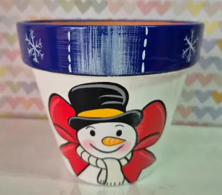 Macetas Navideñas Santa Claus