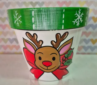 Macetas Navideñas Santa Claus