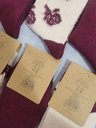 6 Pares Calcetines Lana Mujer Talla 35-40