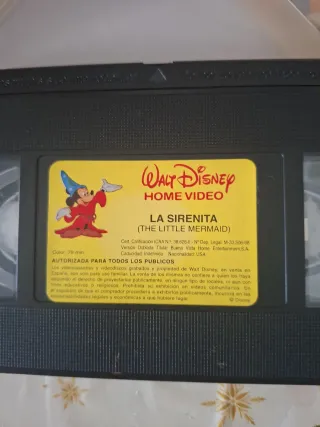 La Sirenita VHS Clásicos Disney Español