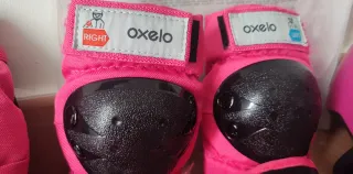 Pack Protecciones Oxelo Niños Talla 2XS Rosa