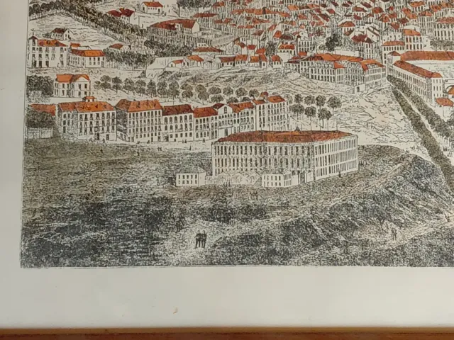 Plano antiguo Madrid enmarcado