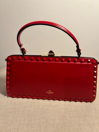 Borsa Valentino Rossa con borchie