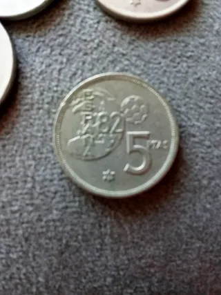 Monedas de 5 Pesetas España Carlos I