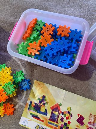 Juguete construcción bloques números