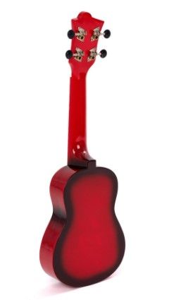 Ukelele Soprano Octopus Rojo Burst