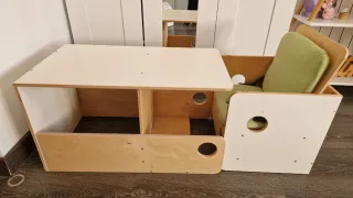 Trona evolutiva madera y cojines