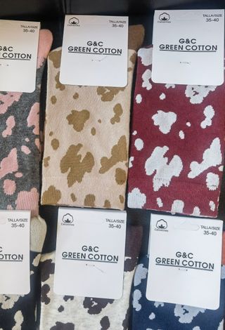 6 Pares Calcetines Algodón Mujer Talla 35-40