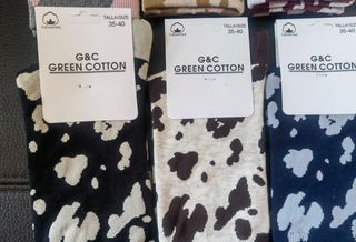 6 Pares Calcetines Algodón Mujer Talla 35-40