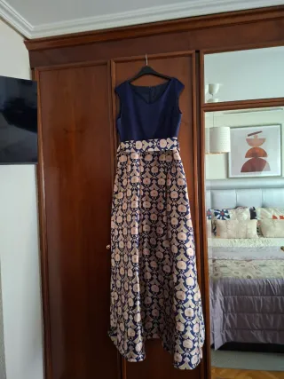 Vestido de fiesta verde lentejuelas