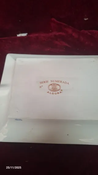 Cenicero Porcelana Algora Ángeles