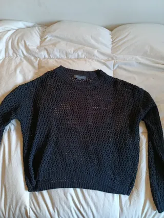 Jersey de redecilla negro