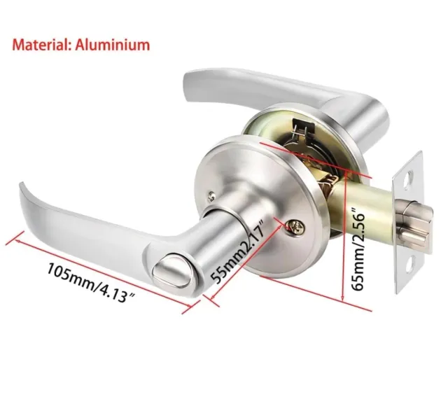 Manilla de puerta con cerradura y llaves