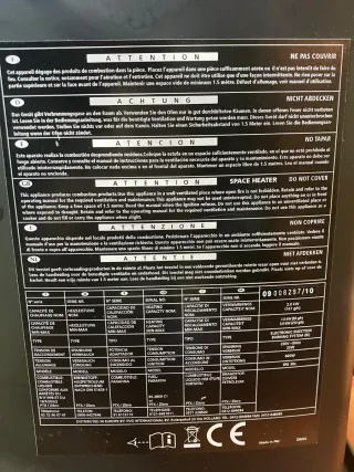 Estufa de parafina negra8