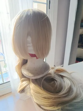Peluca rubia larga 130 cm