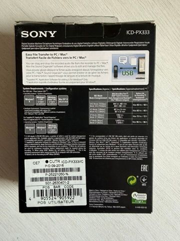 Grabadora Voz Sony ICD-PX333