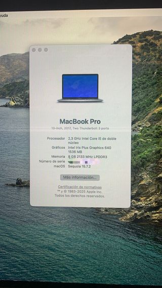 MacBook Pro 13 2017 Gris Espacial