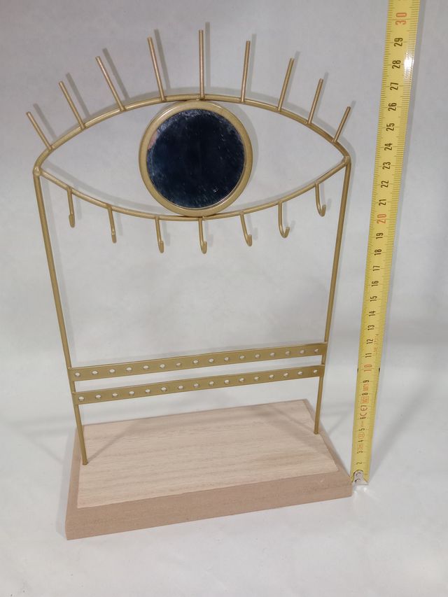 Joyero dorado ojo con espejo