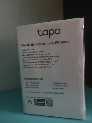 ¡¡¡Nueva!!!Cámara Seguridad Tapo Wi-Fi Pan/Tilt N