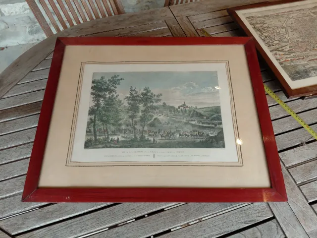 Lámina Fiesta S. Isidro Madrid enmarcada.