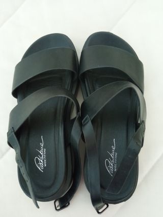 Sandalias negras plataforma