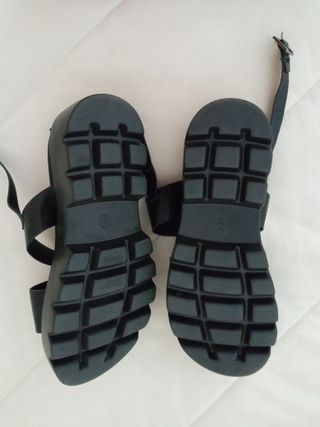 Sandalias negras plataforma