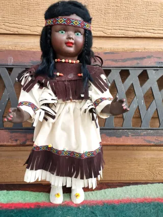 Muñeca antigua celuloide negra