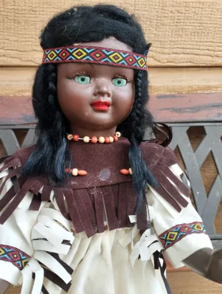 Muñeca antigua celuloide negra