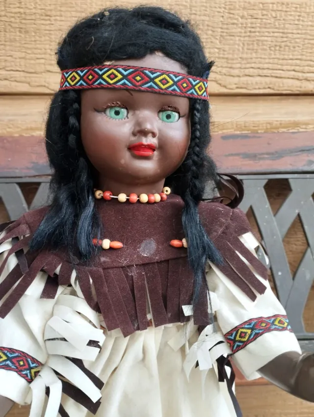 Muñeca antigua celuloide negra