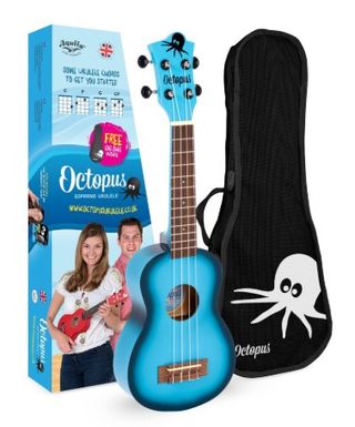 Ukelele Soprano Octopus Azul Cielo Burst