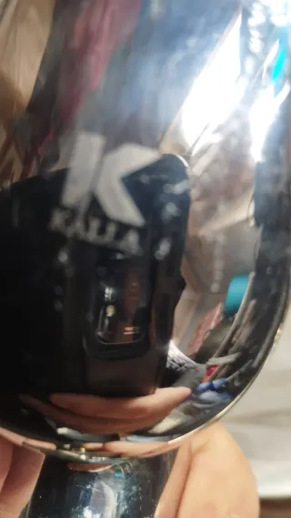 Grifo de cocina metálico plateado