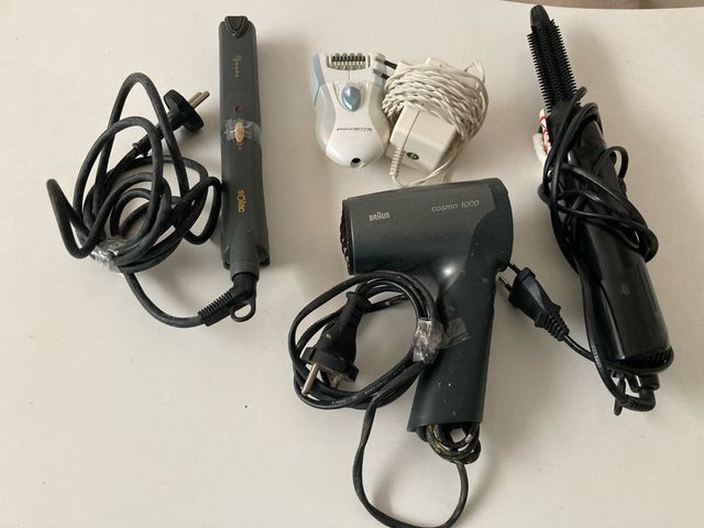 Chapinha, secador, depiladora e modelador de cachos