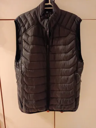 Chaleco acolchado negro hombre