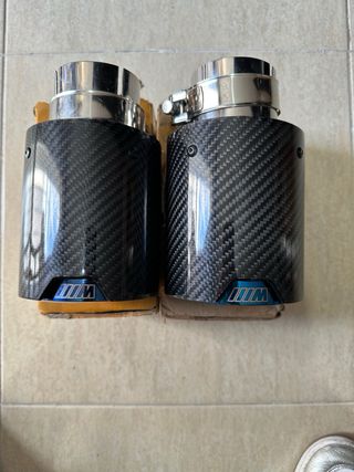 Cola de Tubo de escape carbono BMW M 63MM - 105MM