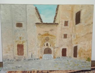 Olio su tela - Ingresso Castello Piobbico