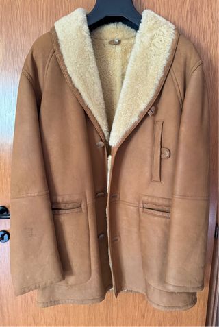 Montone Shearling Uomo Tg 50 rifinito a mano