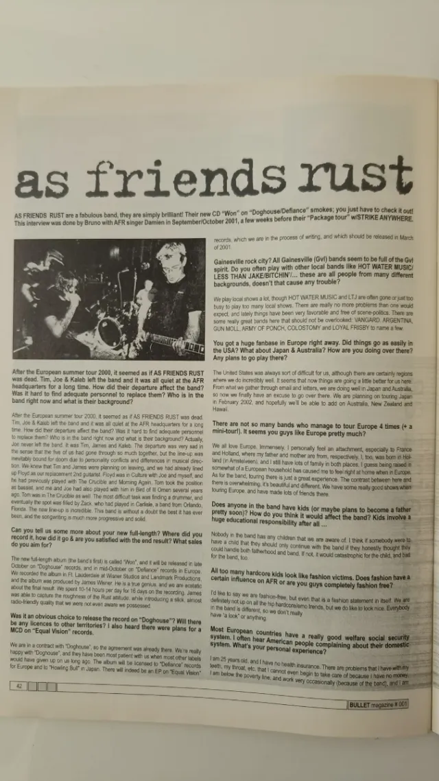 Bullet Magazine Fanzine Belga primi anni 2000