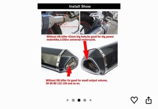 Silenciador escape moto 38-51mm PACEWALKER